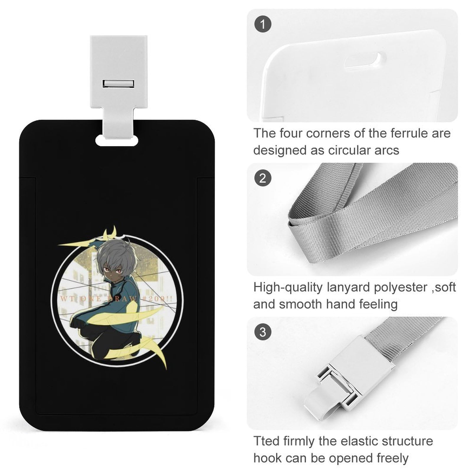 Amazon.co.jp: 空闲 游真 ワールドトリガー 薄型 IDカード